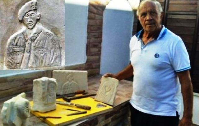 Franco Tudisco, scultore per passione, è l'artista "vanto" della città di Raddusa